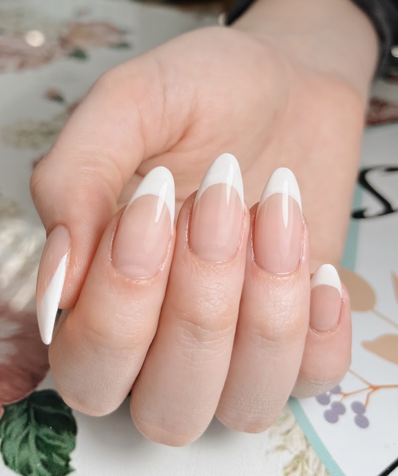 French Tips at Speranza Nails Boutique - Coral Gables in Miami