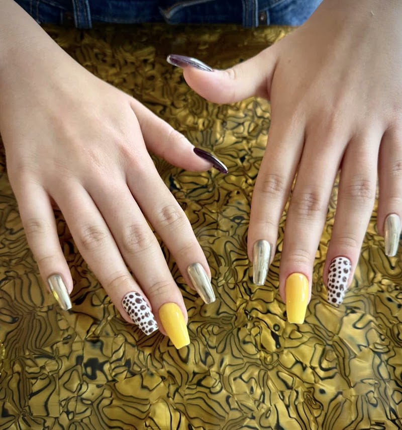 Square Nails nail design by BOHO Nail SPA - South Miami in Miami