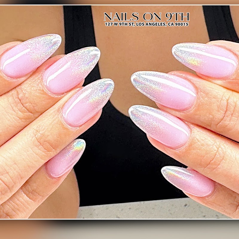 Japanese Gel nail design by Nails On 9th in Los Angeles