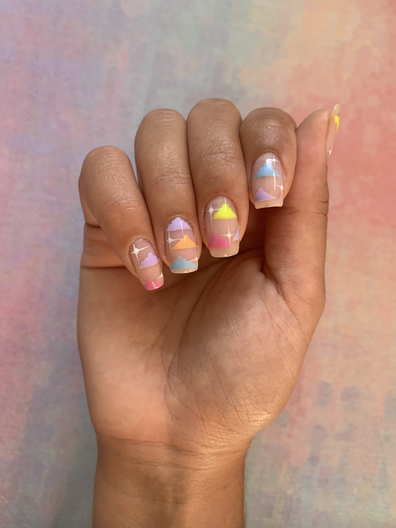Pastel Nails nail design by Yo Keshh in London