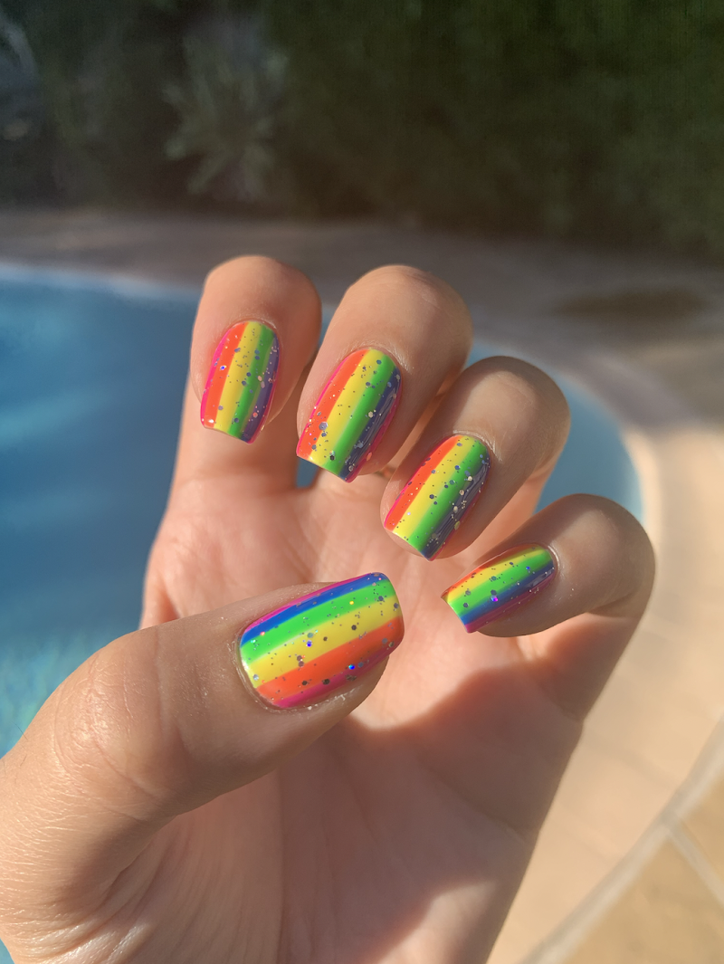 Pastel Nails nail design by Yo Keshh in London