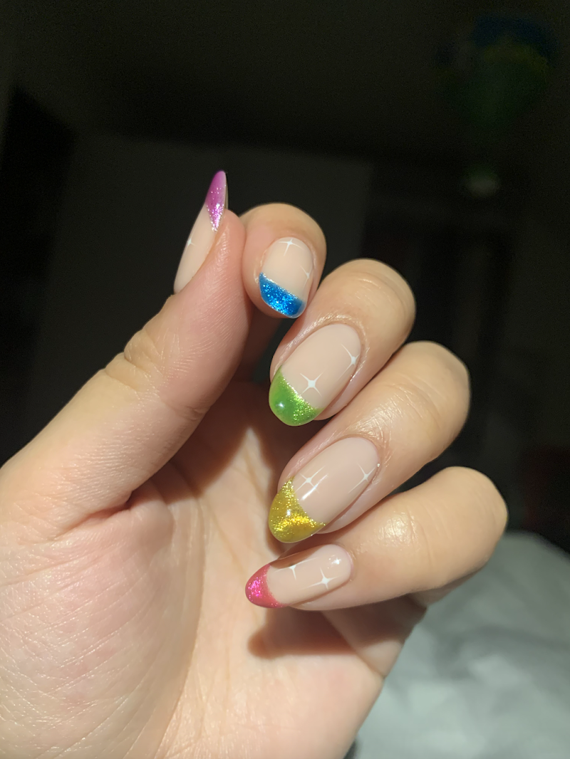 Pastel Nails nail design by Yo Keshh in London