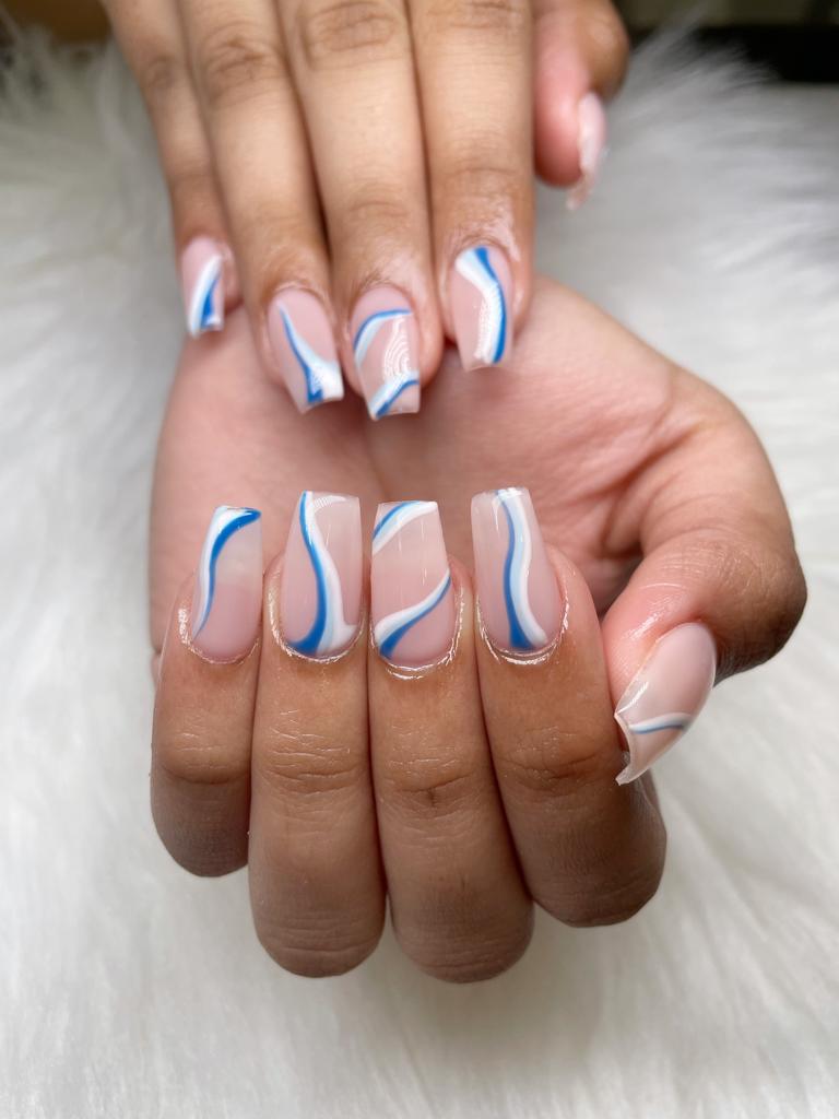 Coastal Nails nail design by Forever Bella Doral in Miami