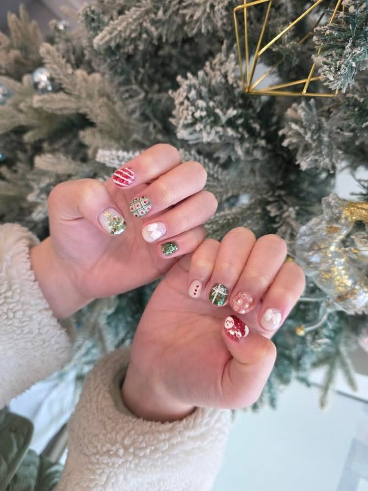 Boho Nails nail design by LL Beauty in London