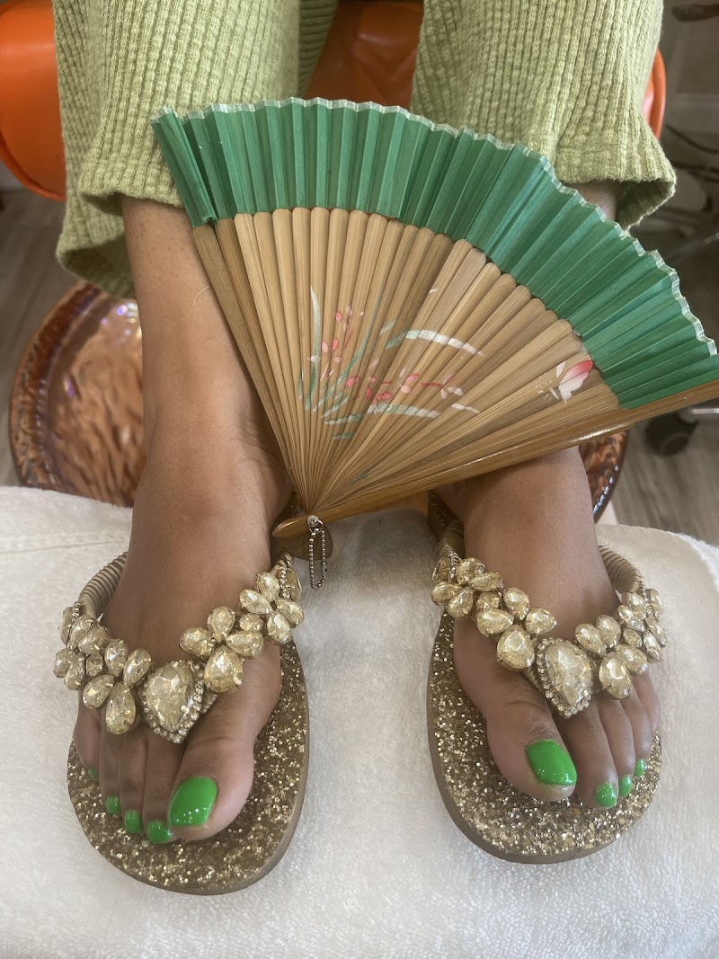 Wedding Nails nail design by My Elegant Nails in Los Angeles