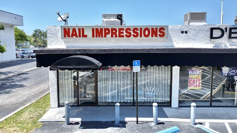 Gel-X nail design by Nail Impressions Inc in Miami