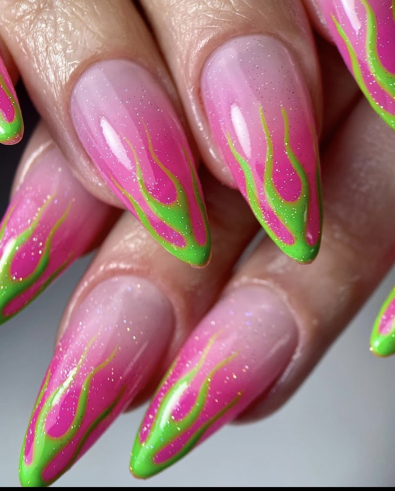 Gel-X nail design by Nail Impressions Inc in Miami