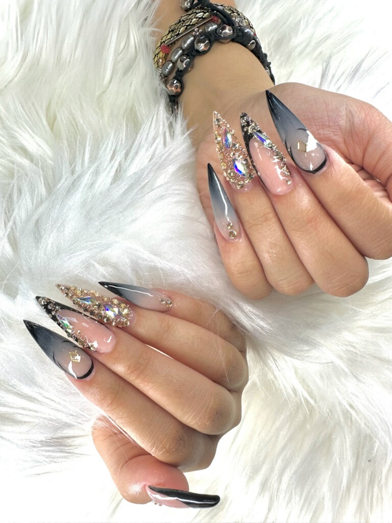 Chrome Nails nail design by RGB Nail Salon in Los Angeles