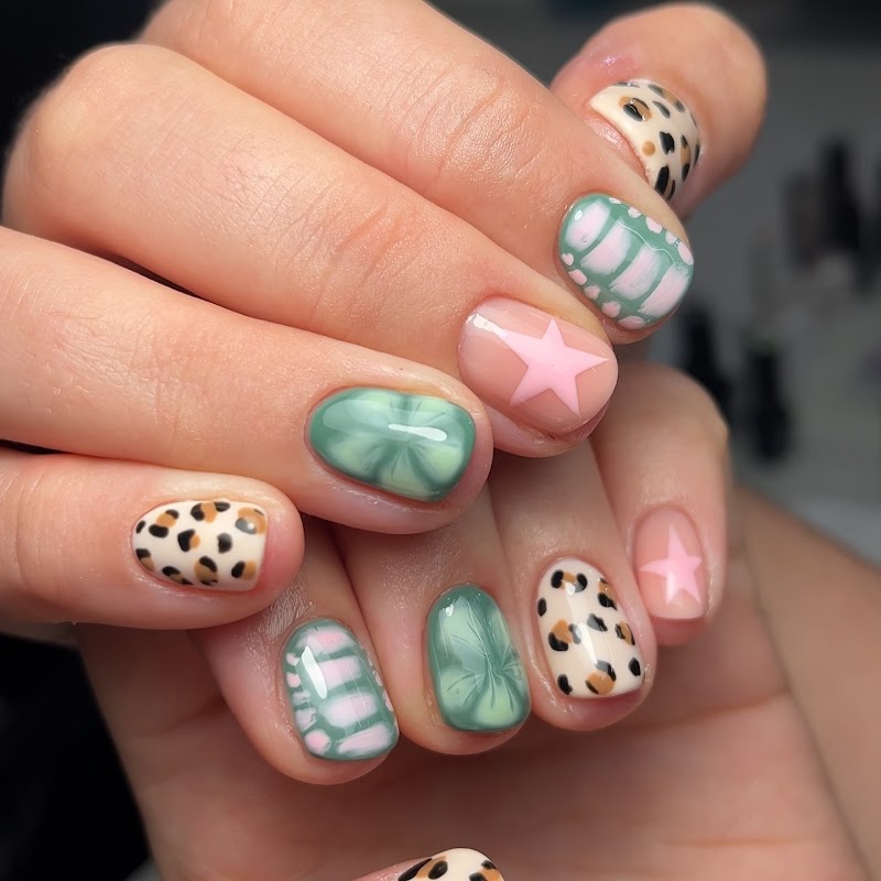 Boho Nails nail design by Blue nails in New York