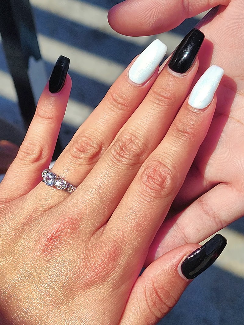 Holographic Nails nail design by Royal Nails