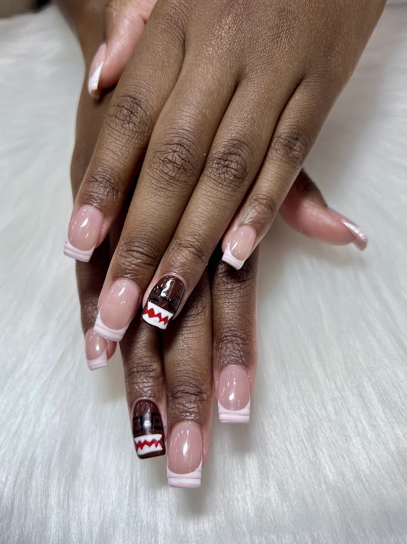 Floral Nails nail design by Bumble bee nails spa inc