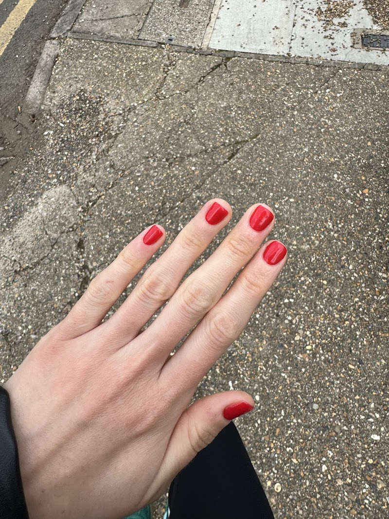 Gel-X nail design by London Nail Club in London