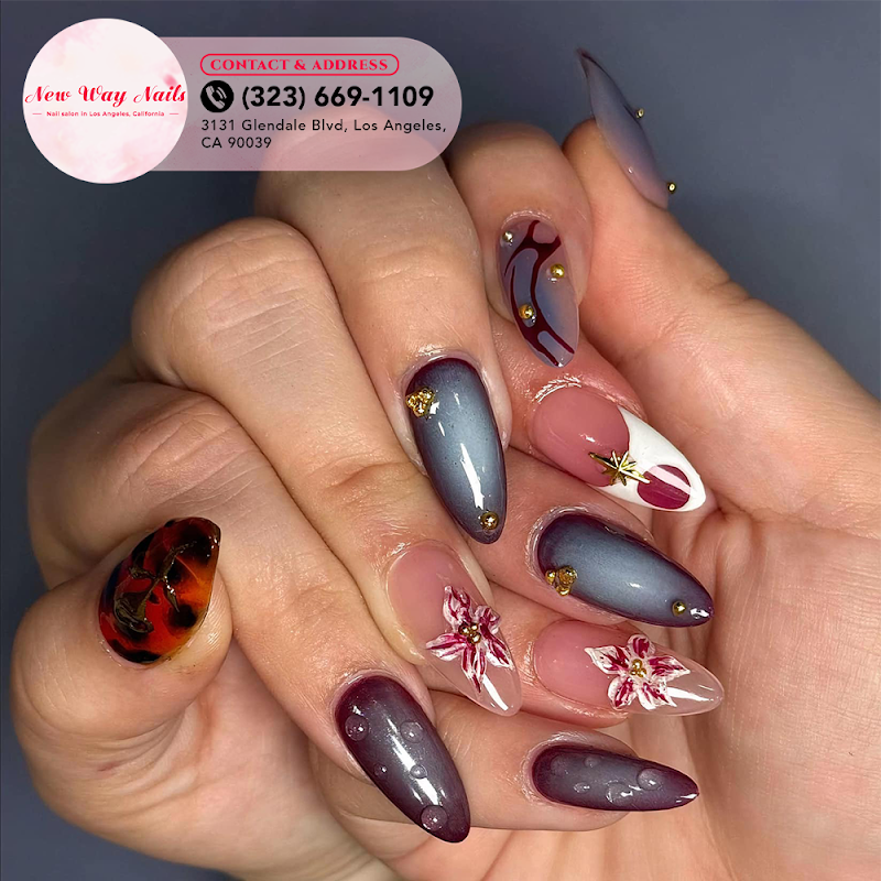 Ombré at New Way Nails in Los Angeles