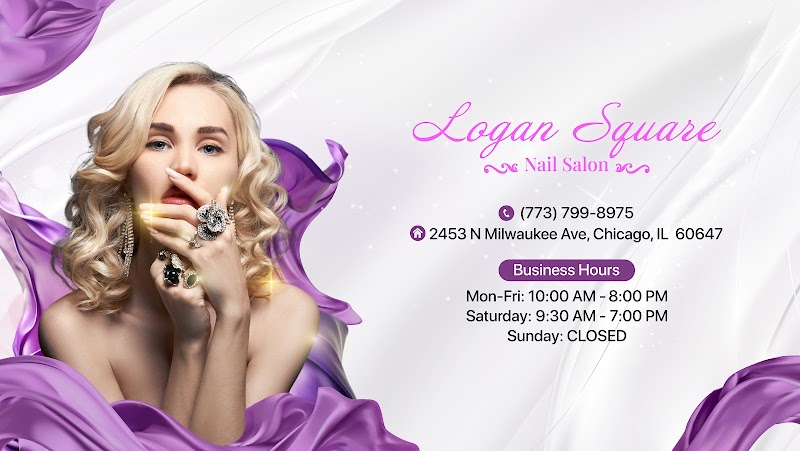 BIAB nail design by Logan Square Nail Salon in Chicago