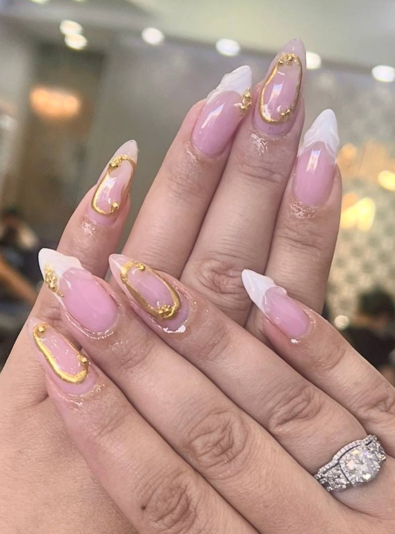 BIAB nail design by Zumani Nail & Hair Spa in Los Angeles