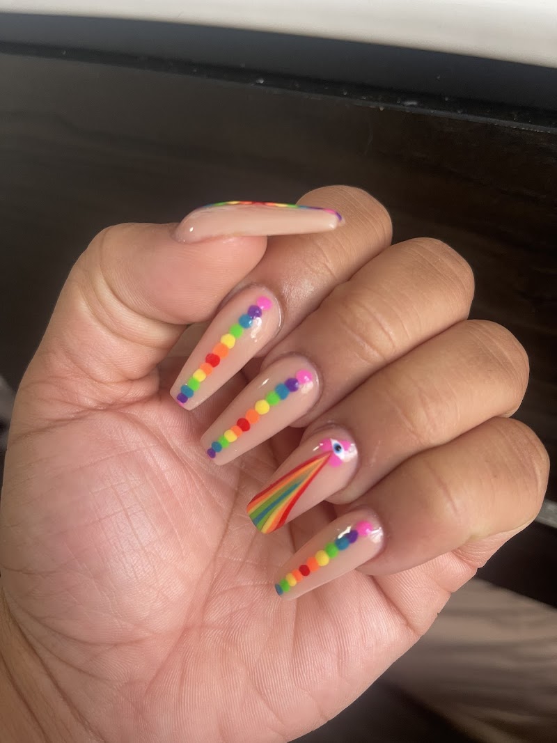 Maximalist Nails nail design by Elite Nails Salon inc in New York