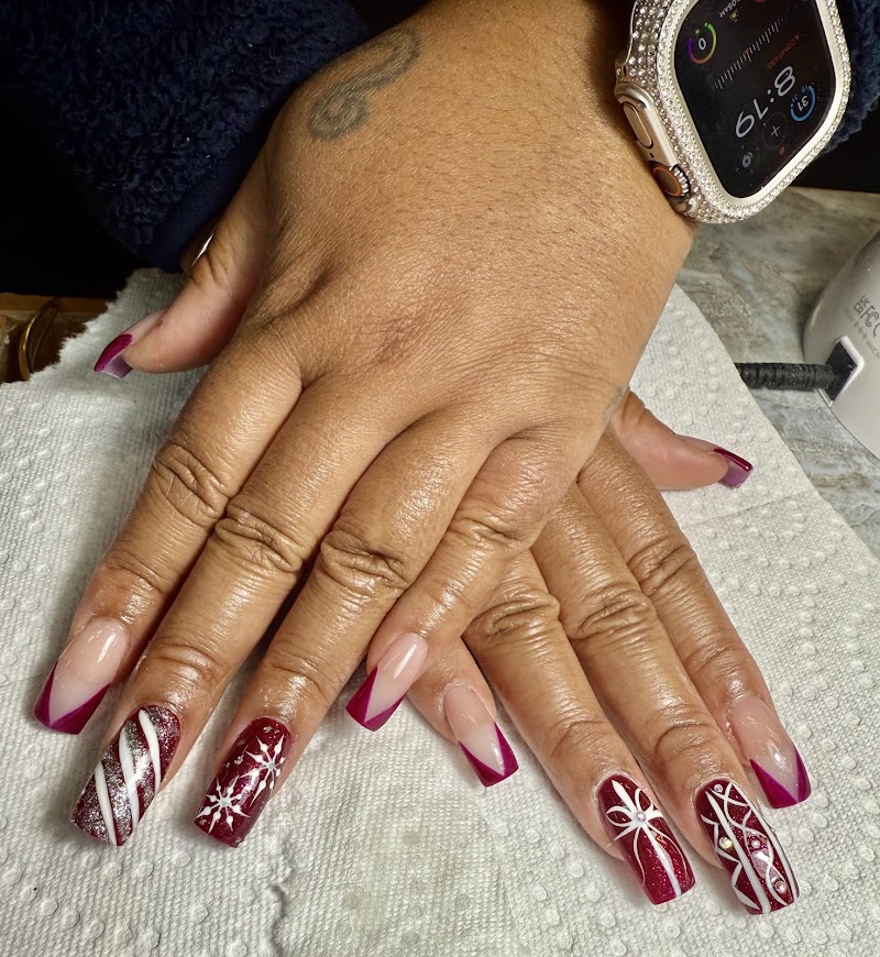 Christmas Nails nail design by Christina Nails in New York