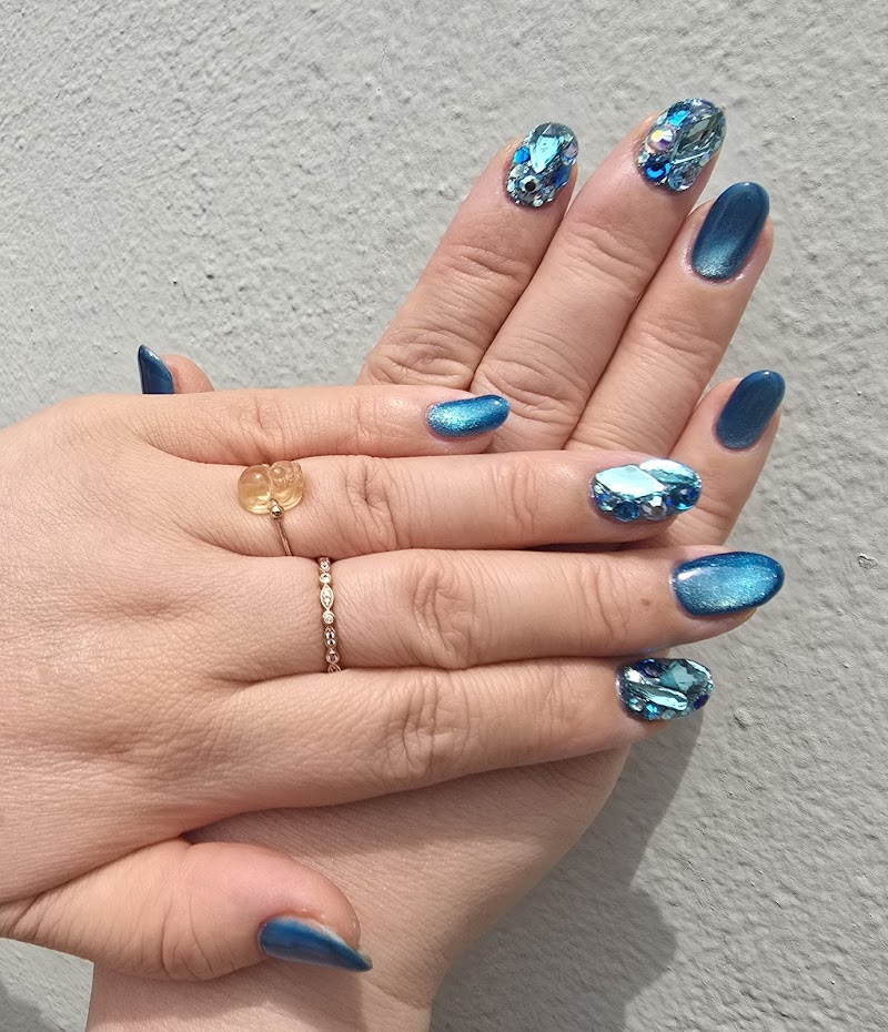 Coffin Nails nail design by HaNa Nail 하나네일 in Los Angeles