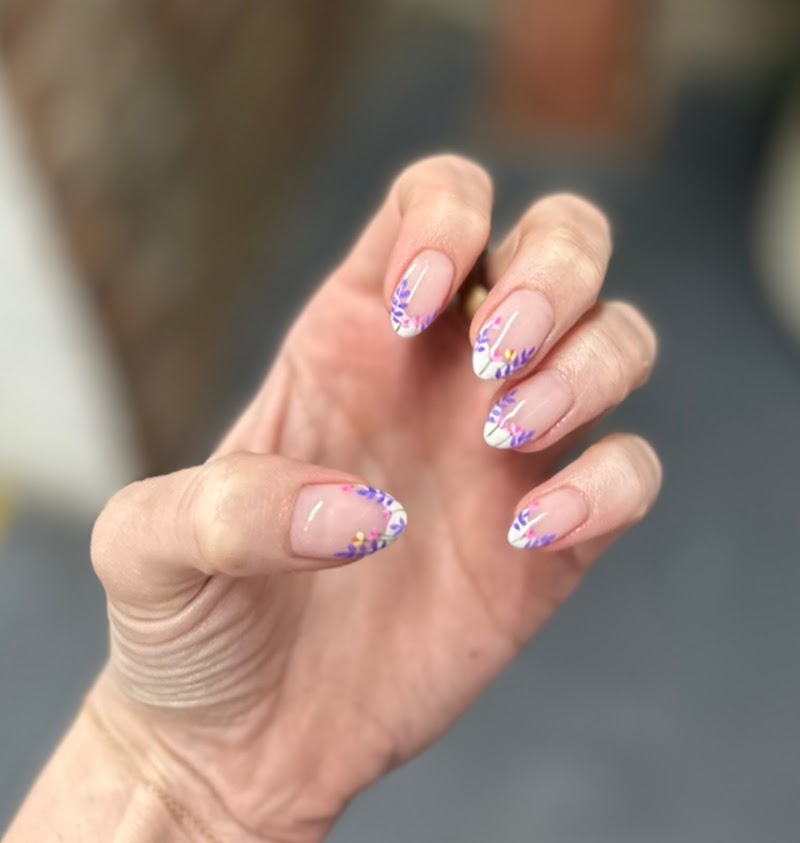 Spring Nails nail design by Éclat Nail Art in New York