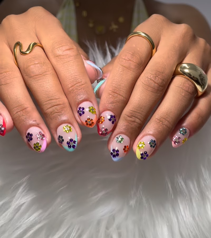 Spring Nails nail design by Éclat Nail Art in New York