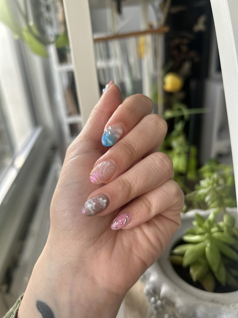 Gel-X nail design by N0vanailzz in Miami