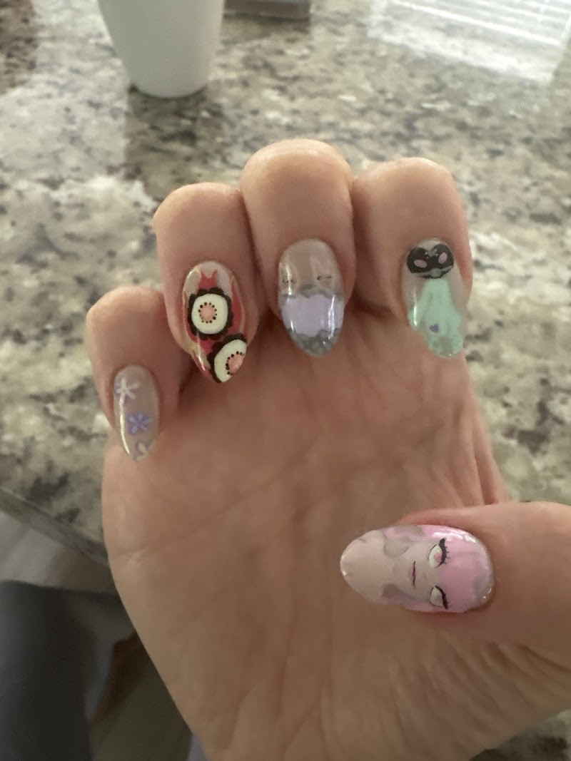 Gel-X nail design by N0vanailzz in Miami