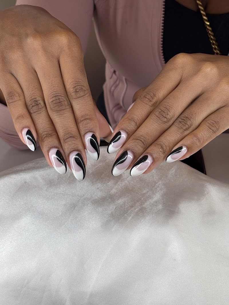 Dark Nails nail design by Love Nail Salon - South Miami in Miami