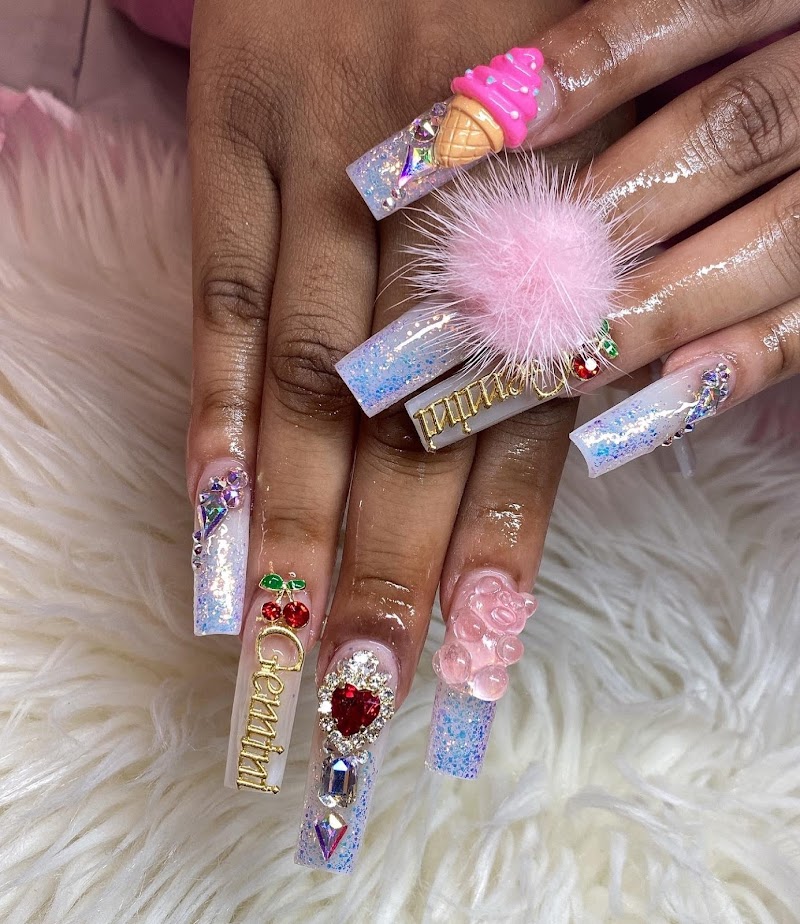 Christmas Nails nail design by New Infinity Nail II in New York