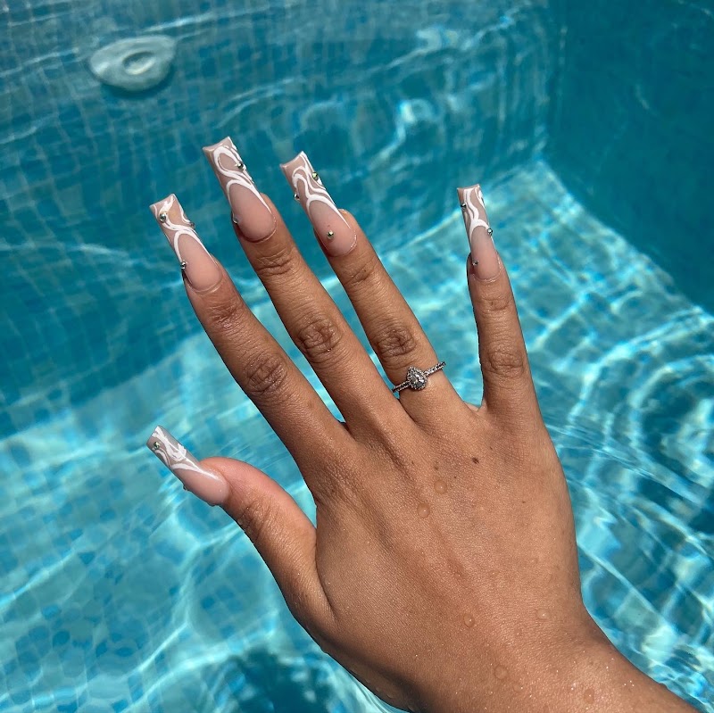 Coffin Nails nail design by Rebsnailroom