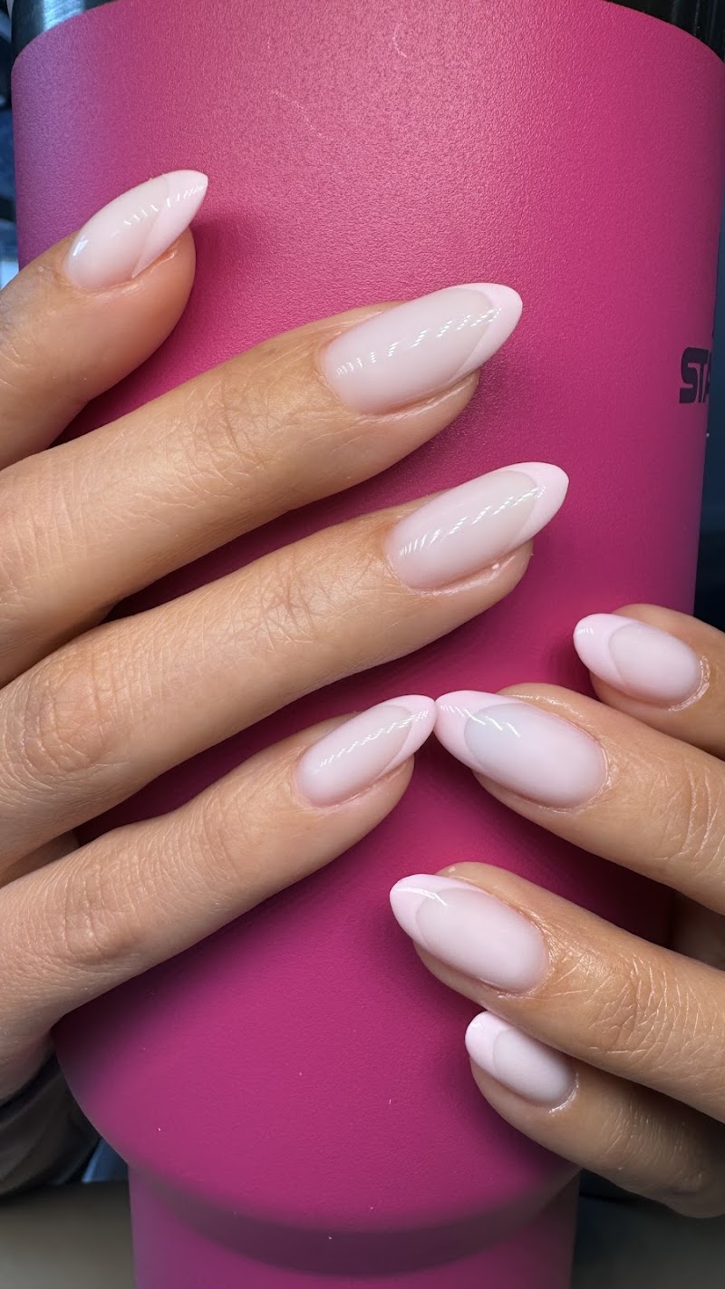 Coffin Nails nail design by Garden Room Russian Manicure