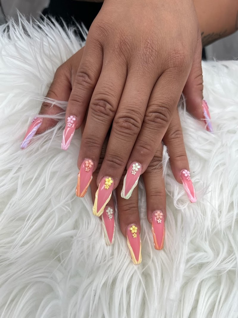 Spring Nails nail design by Bloom Nails in Los Angeles