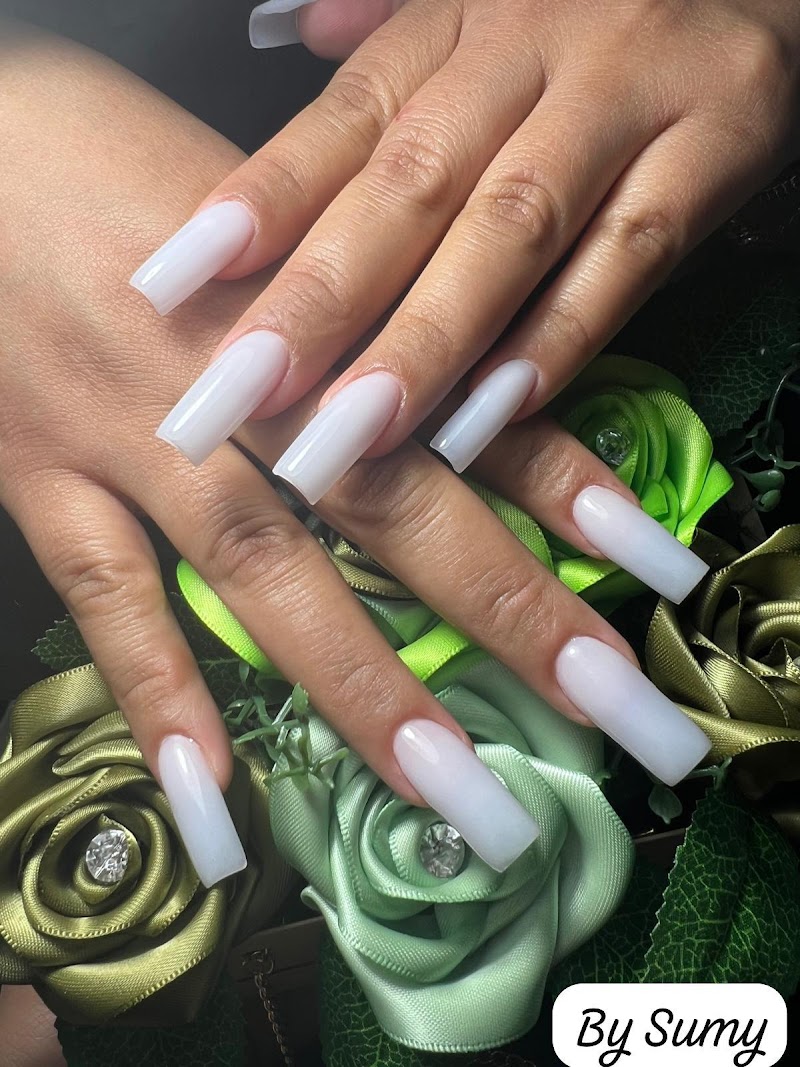 Coffin Nails nail design by Butterfly Beauty Salon