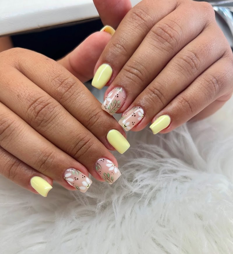 Coffin Nails nail design by Butterfly Beauty Salon