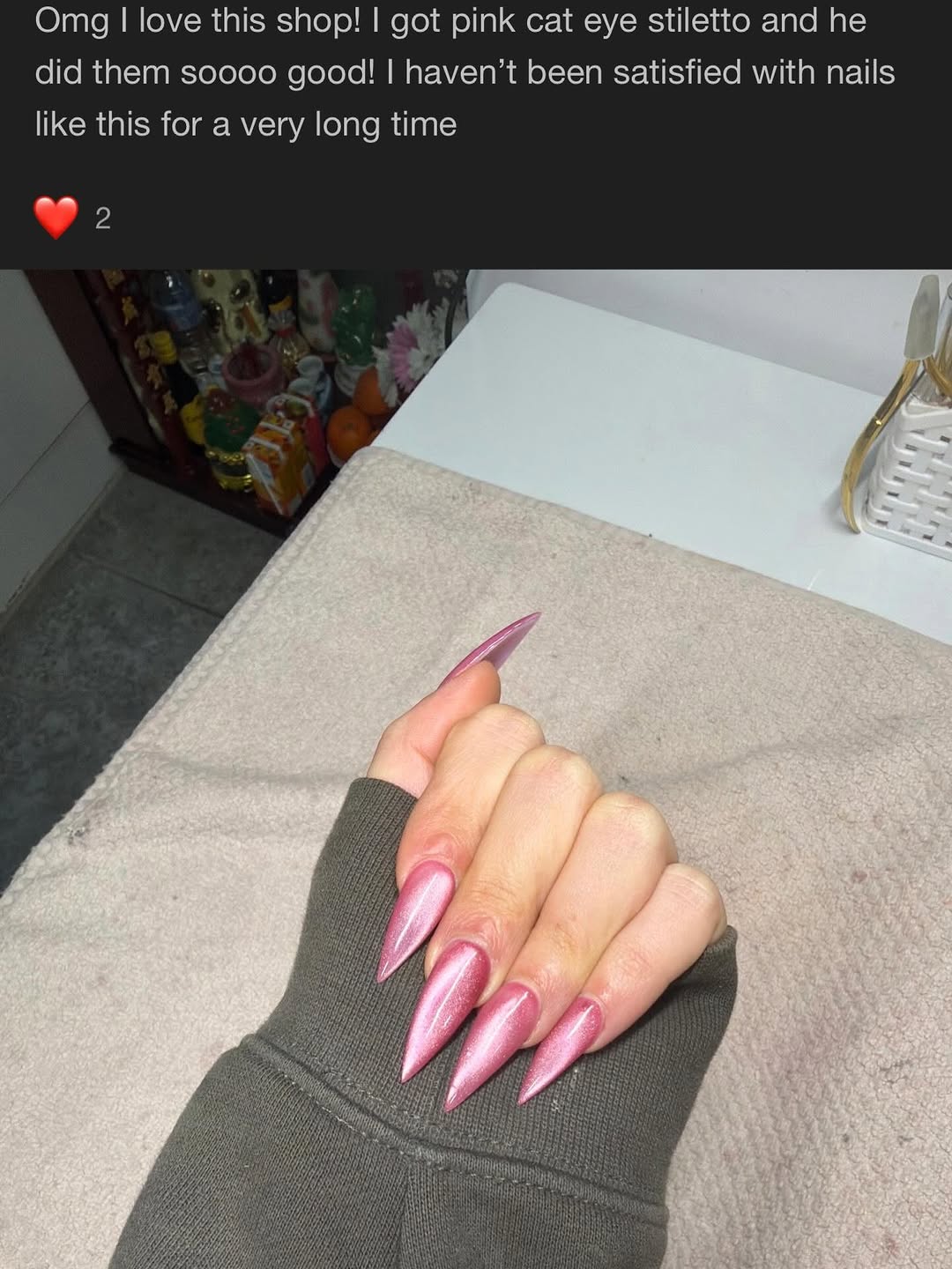 Stiletto Nails nail design by Nails & Beauty 4 U in London