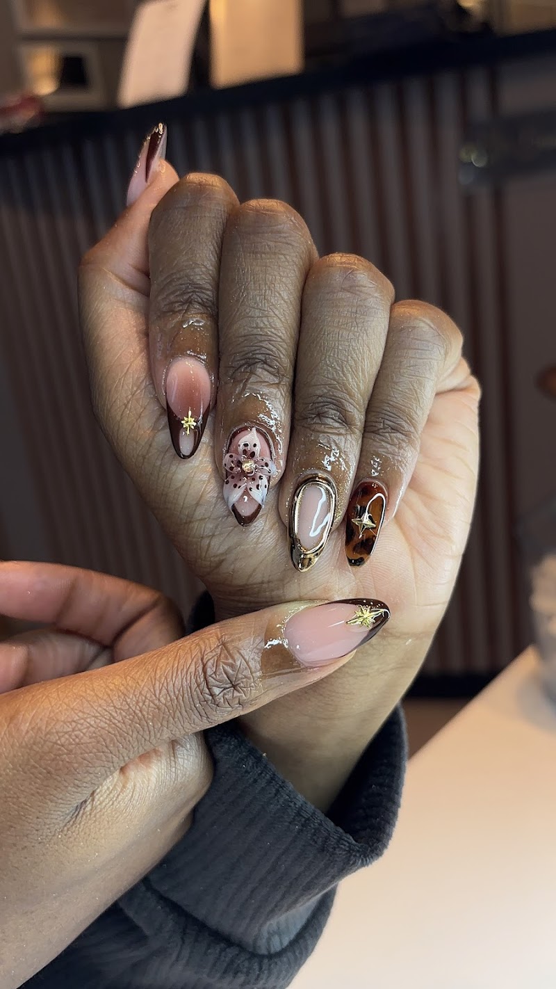 BIAB nail design by TheeGoatedParlour in London