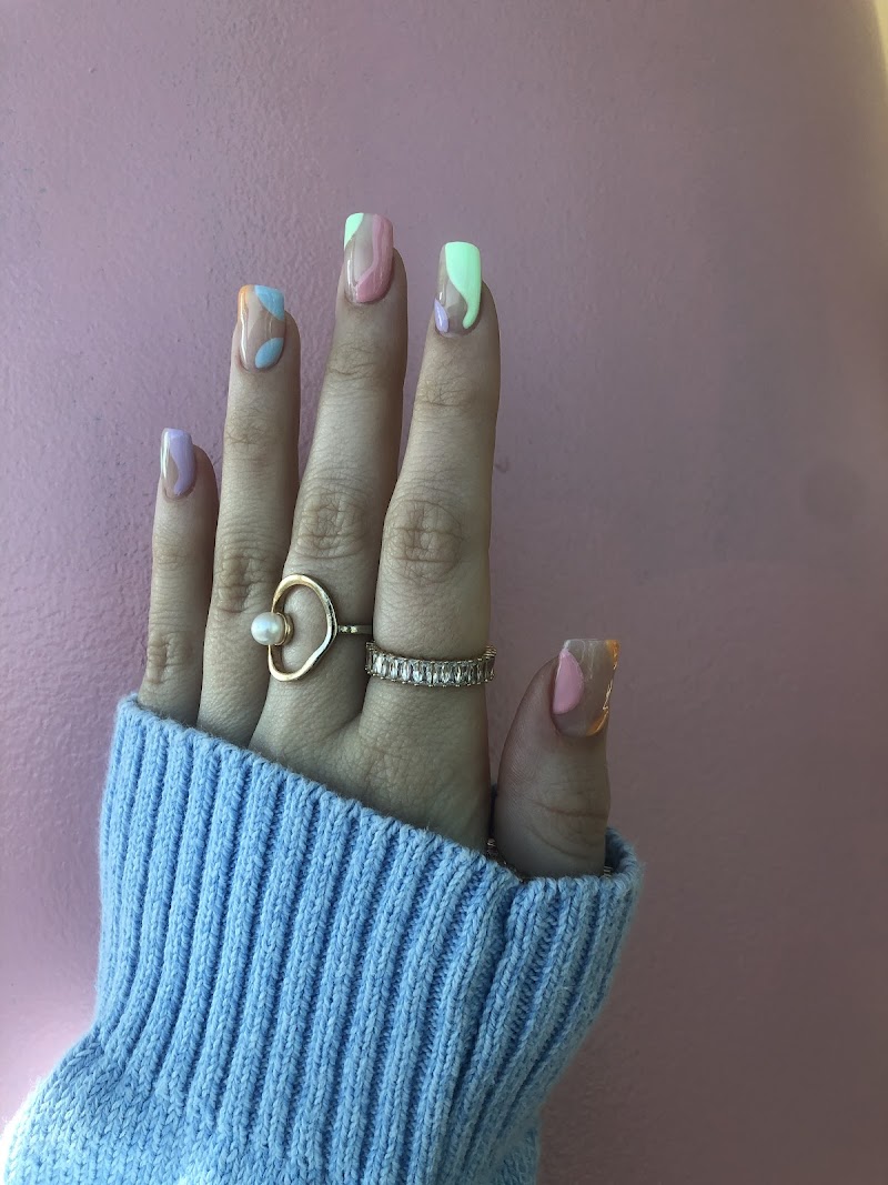 Holographic Nails nail design by Sugar Nail Vermont