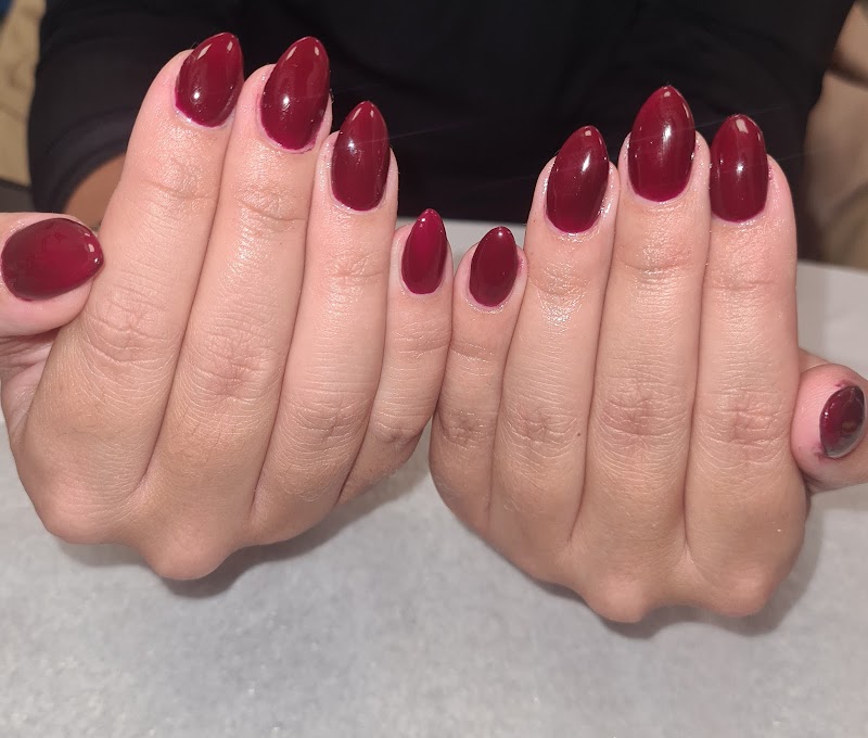 BIAB nail design by DaB Hair and Beauty room in London