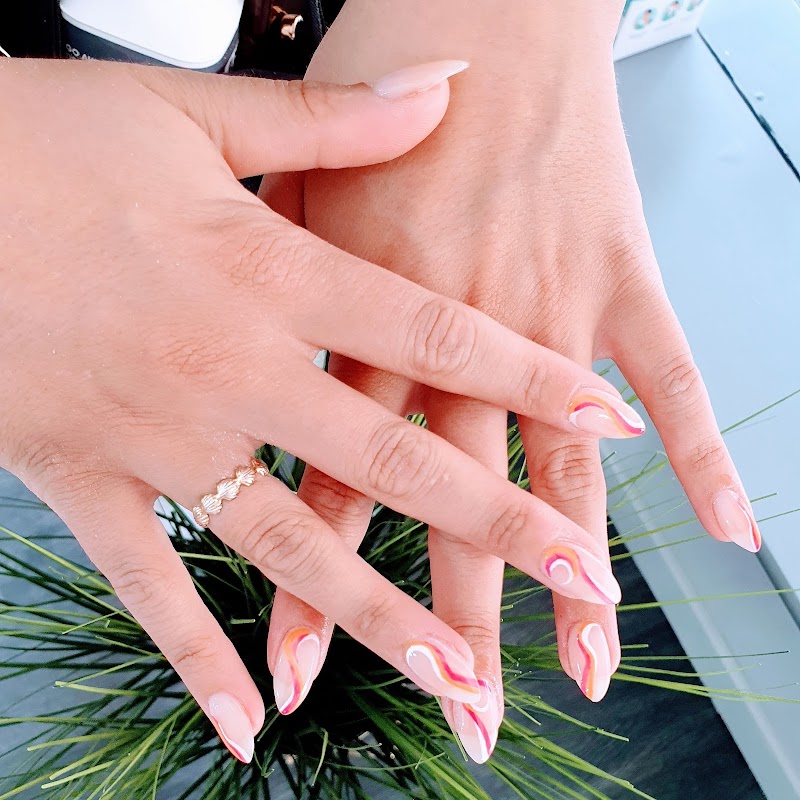 Floral Nails nail design by Blush Nails