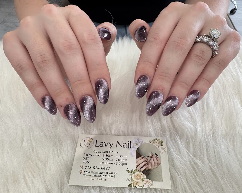 Gel-X nail design by Lavy Nail in New York