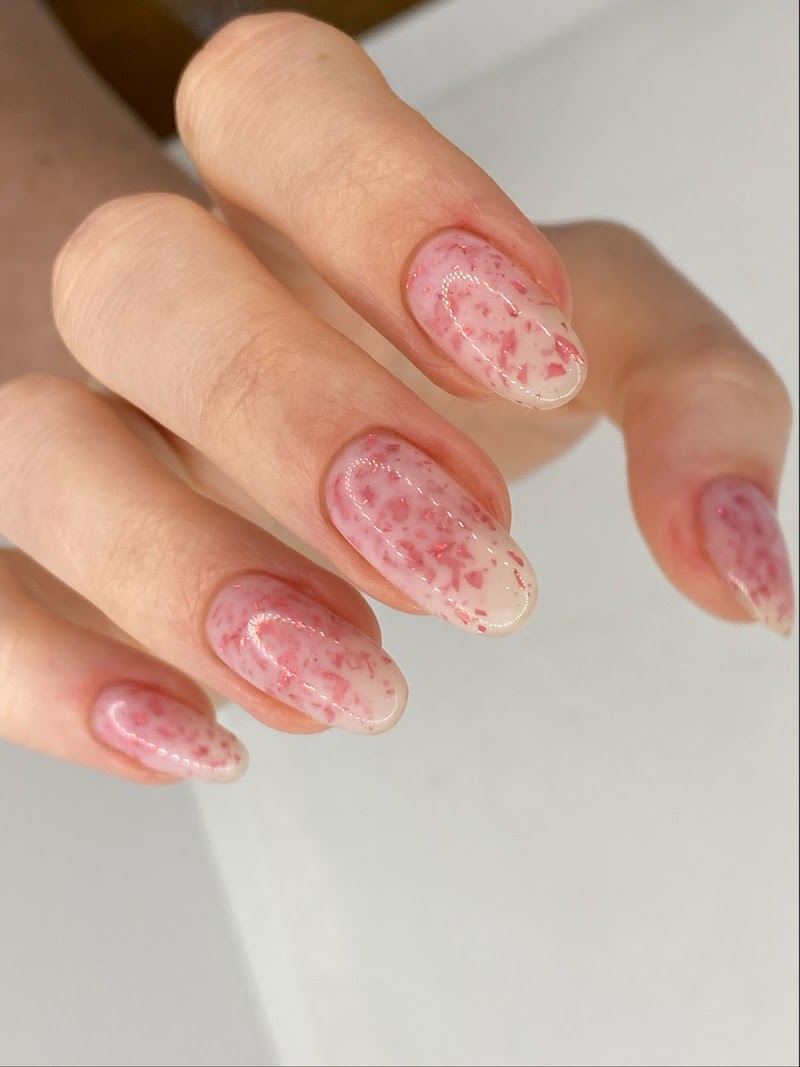 Marble Nails nail design by Cherry Blossom Beauty Salon Shoreditch