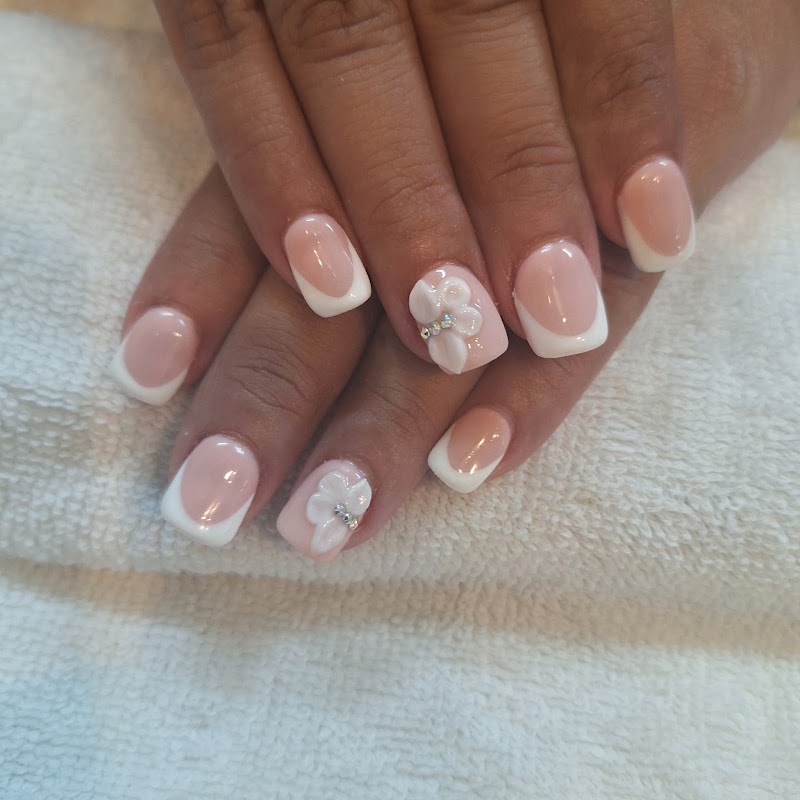 French Tips at Silvias Nails Salon & SPA in New York