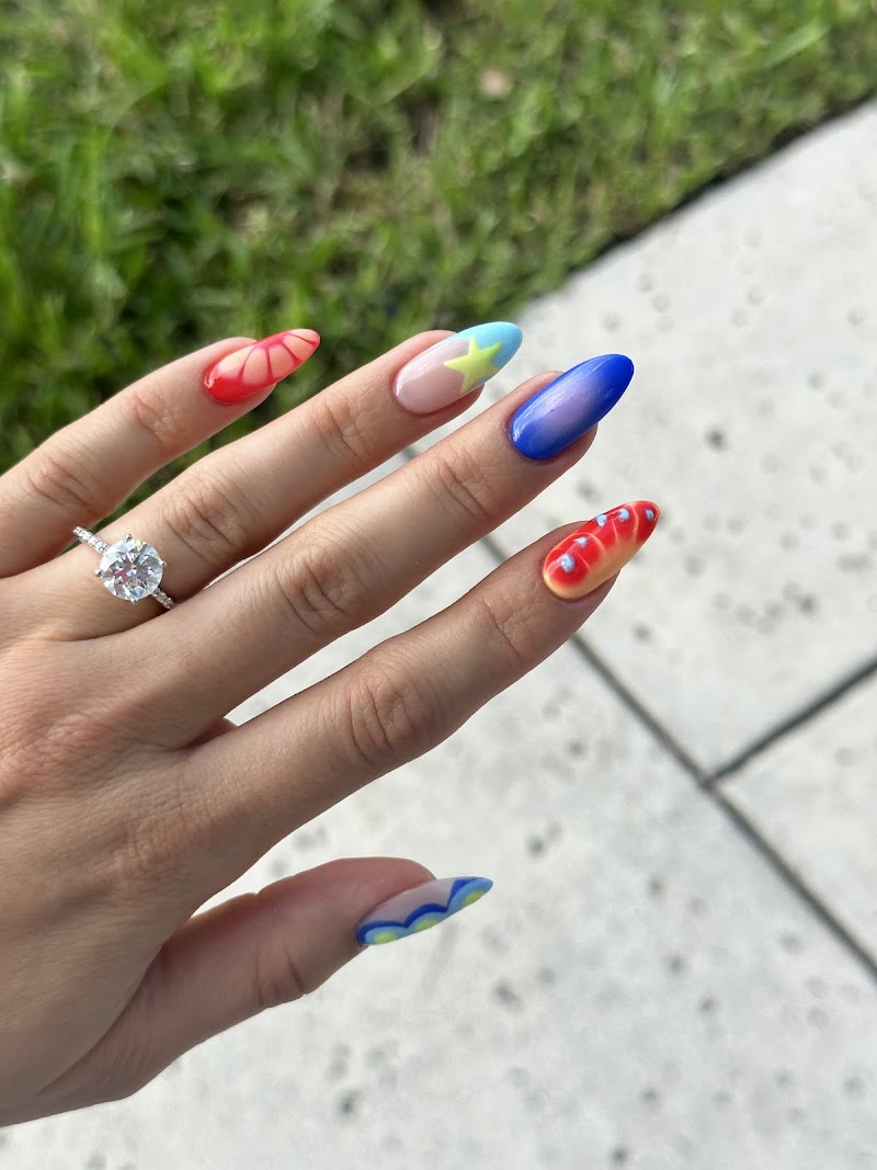 Fall Nails nail design by Nathalys Nails in Miami