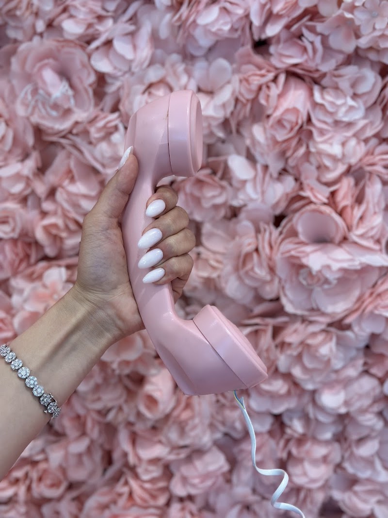 Gel-X nail design by The Powder Room Beauty Salon in Miami