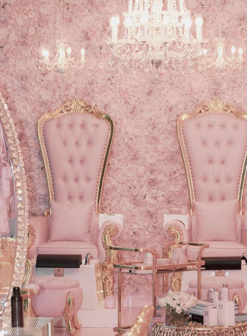 Gel-X nail design by The Powder Room Beauty Salon in Miami