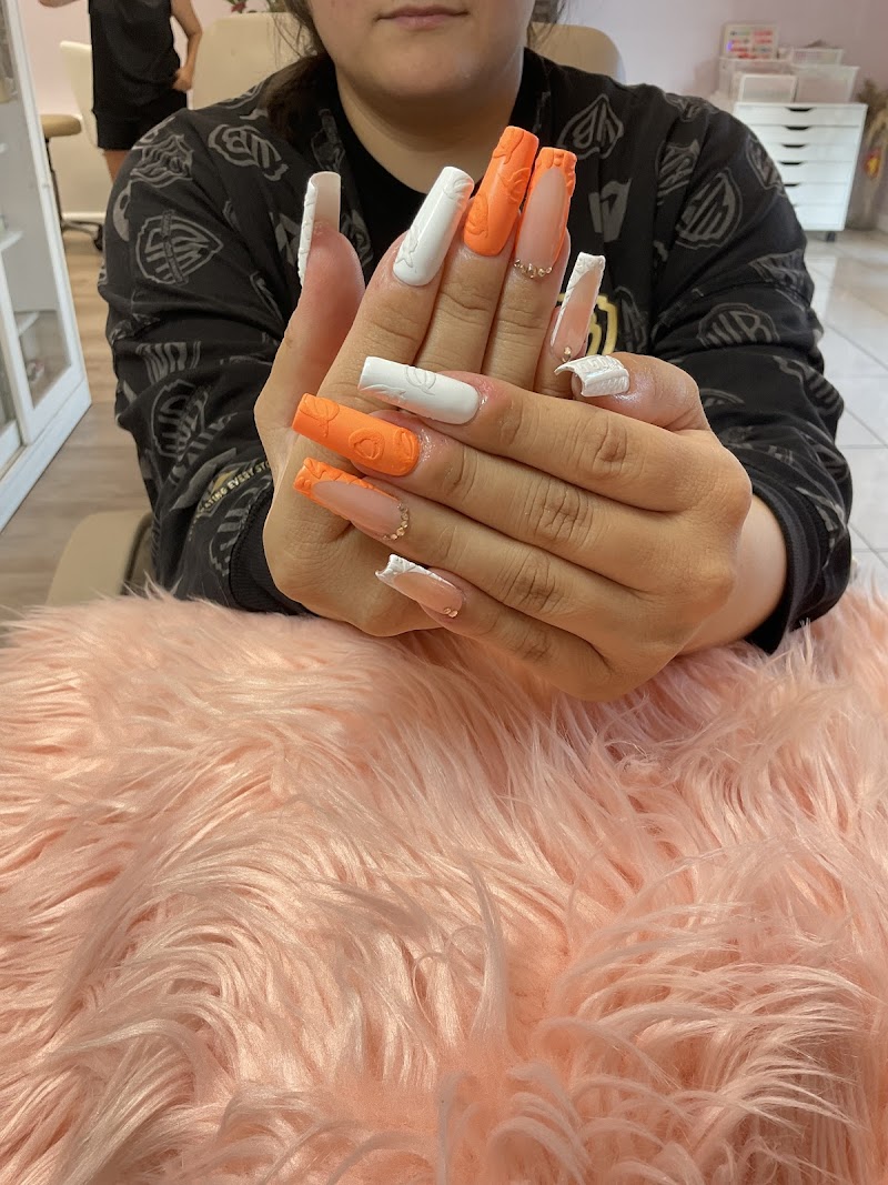 Dark Nails nail design by Honey Nailz Hollywood in Los Angeles