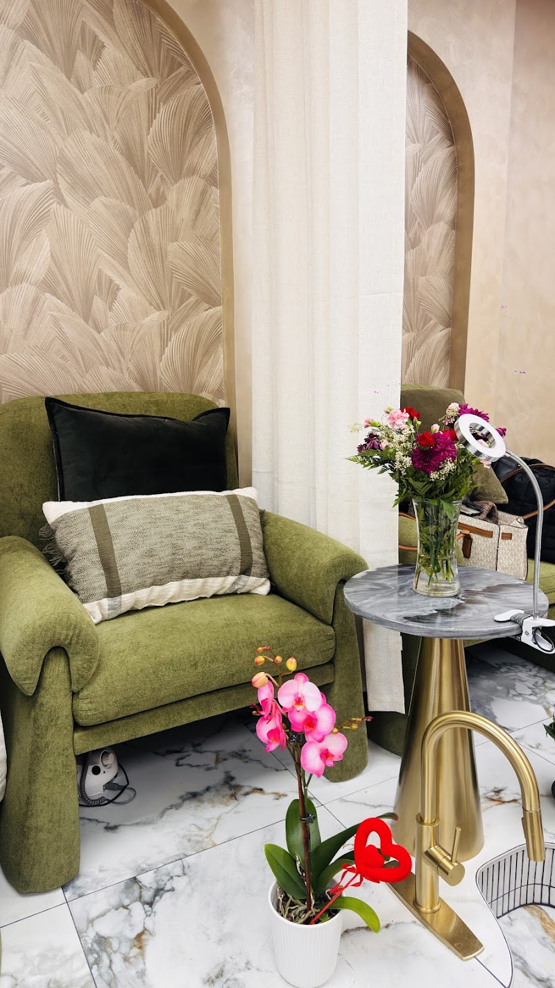 Dark Nails nail design by Sofia’s Beauty and Nails