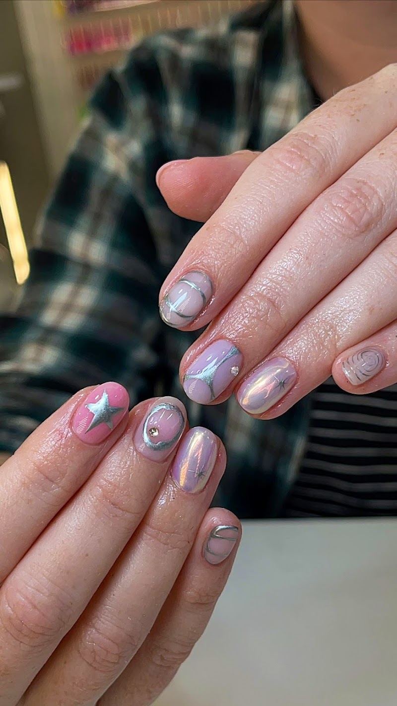 Pink Nails nail design by Primrose Nails