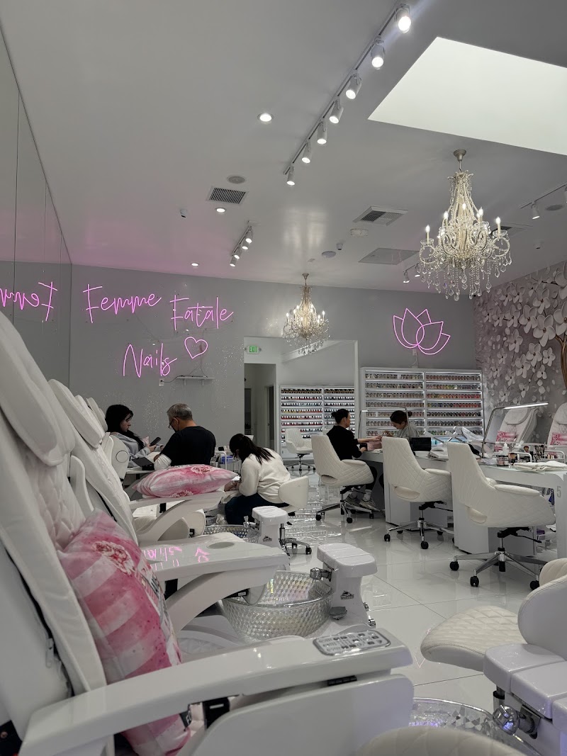 Bridal Nails nail design by Femme Fatale Nails in Los Angeles