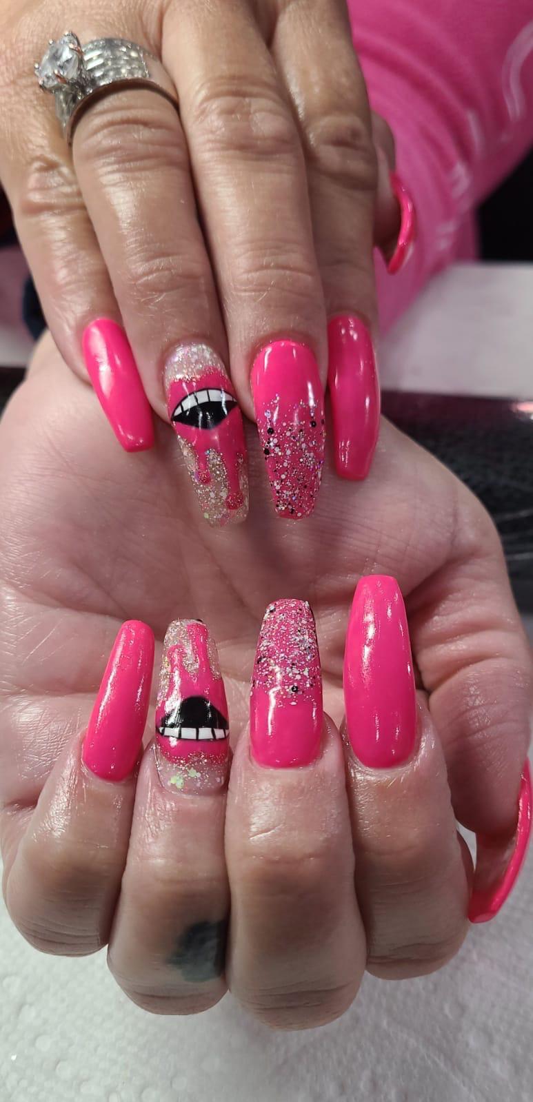 Coffin Nails nail design by Sangeeta's Spa