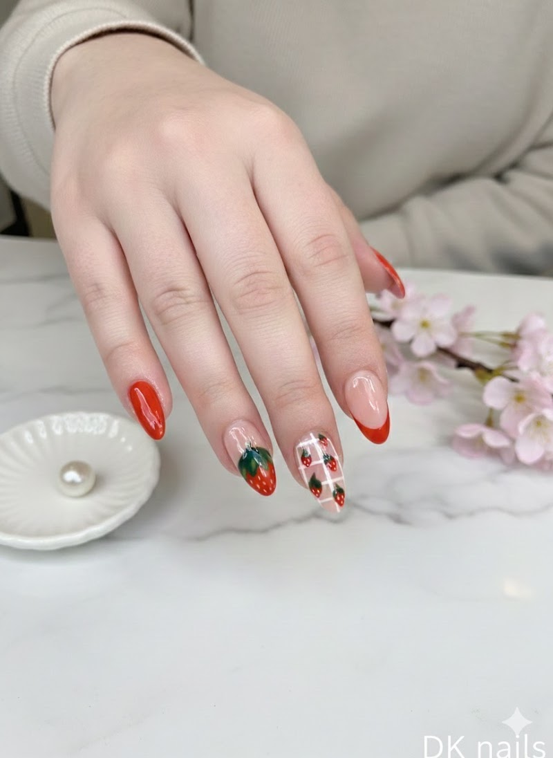 Christmas Nails nail design by DK Nails Spa In Roehampton in London